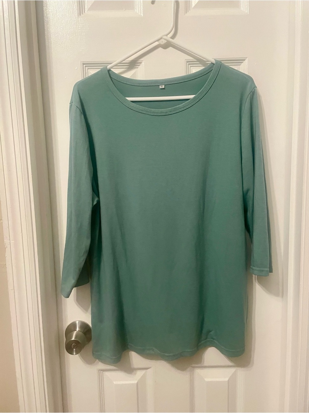 Soft Seafoam Scoop Neck Top